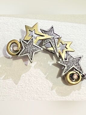 Vtg DD Star Cluster Brooch Pin Celestial Pin Stars